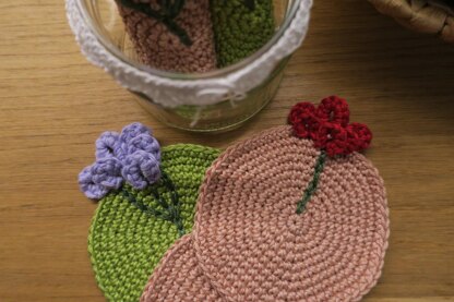 Meadow in a Jar Coaster