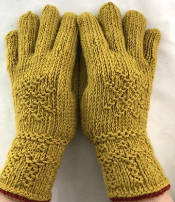 Toasty: Twined Knitted Gloves