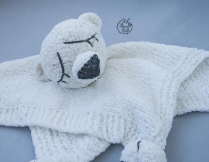 Polar Bear Baby Lace Blanket