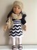 City Chic; Chevron dress for 18" dolls