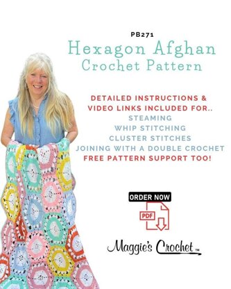 Hexagon Afghan Crochet Pattern