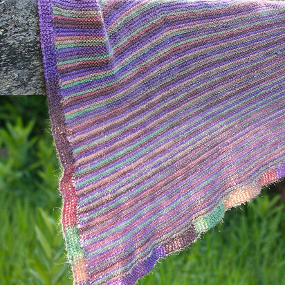 Coquina Shawl in Berroco Folio Color- Downloadable PDF