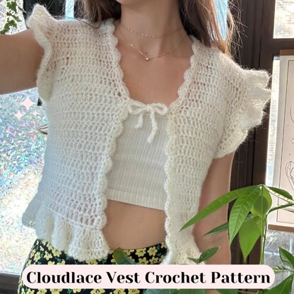 Cloudlace Vest Crochet Pattern