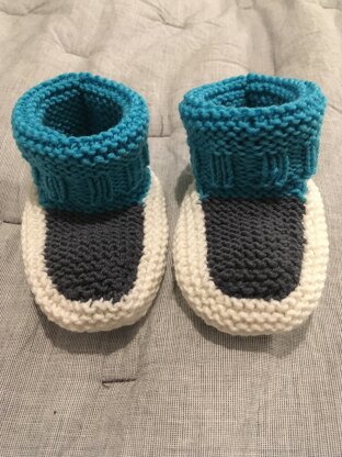 Baby booties for little baby boy