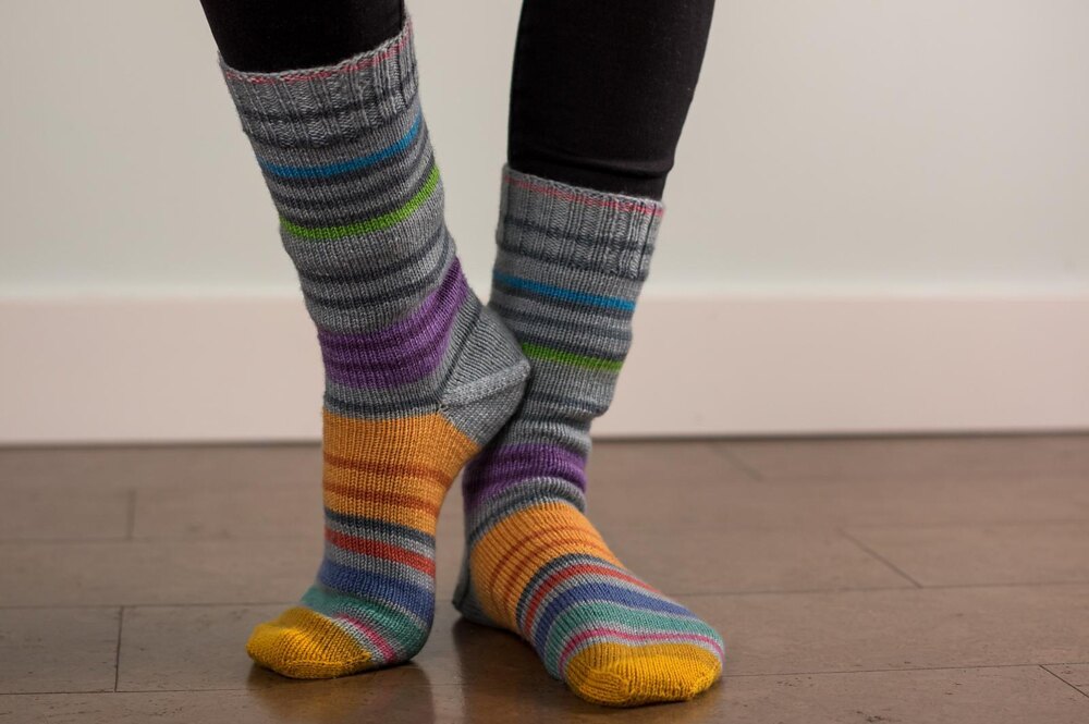 Knox Socks Knitting pattern by Knox Mountain Knit Co. | LoveCrafts