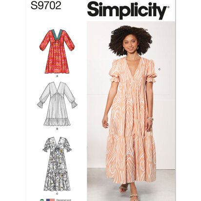 Simplicity Misses' Empire Dress S9702 - Sewing Pattern