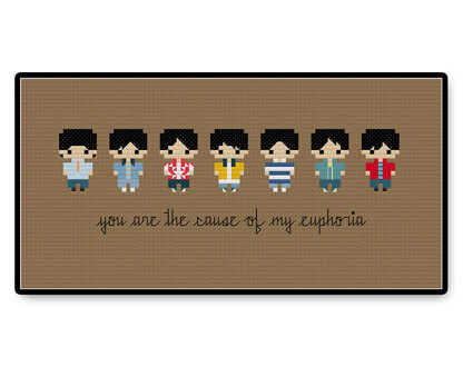 BTS Euphoria Bite Size - PDF Cross Stitch Pattern