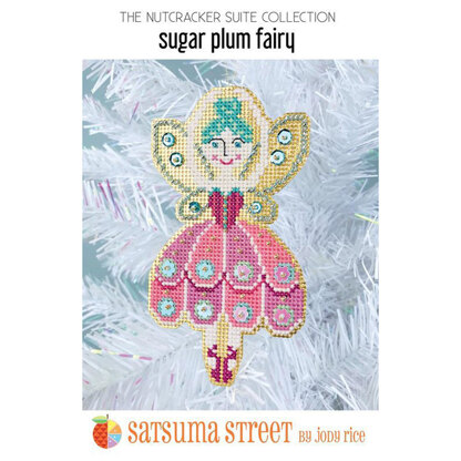 Satsuma Street Sugar Plum Fairy Ornament Cross Stitch Kit - 2.5in x 5in