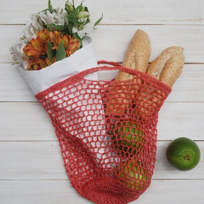 Crochet Pocket Market Bag