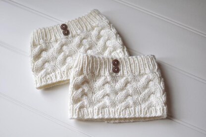 Braided Cable Boot Cuffs