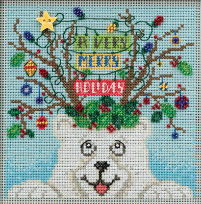 Mill Hill Beary Merry Christmas (14 Count) Cross Stitch Kit
