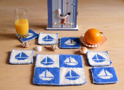 Boat Coasters and Table Mat