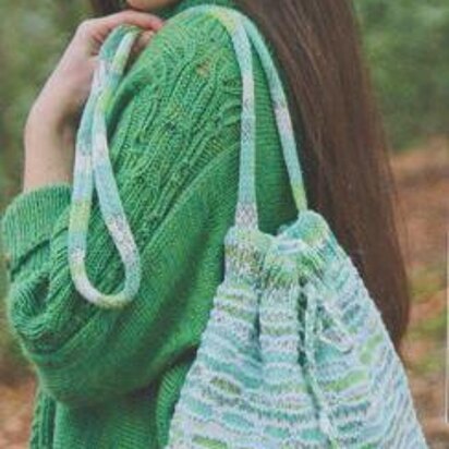 Chain Stitch Bag - knitting pattern