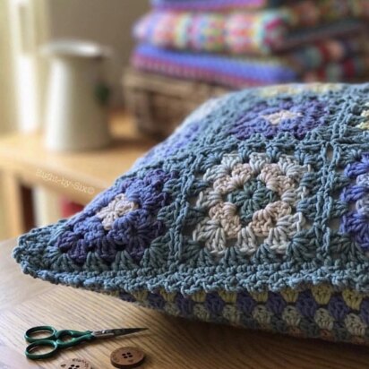 Merino Granny Square Cushion