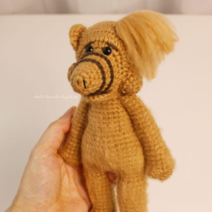 Alf-fanart Alien Amigurumi Crochet Pattern – PDF Digital Download (English)