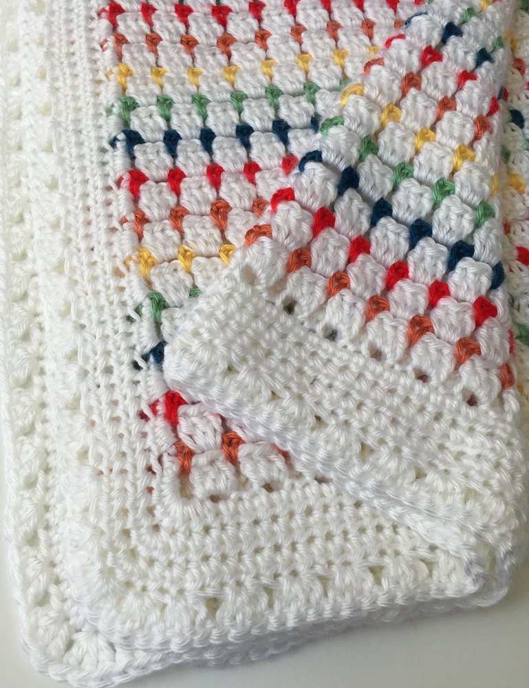 Box stitch best sale baby blanket