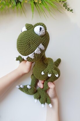 Crochet Dinosaur, AmigurumiDino T-rex