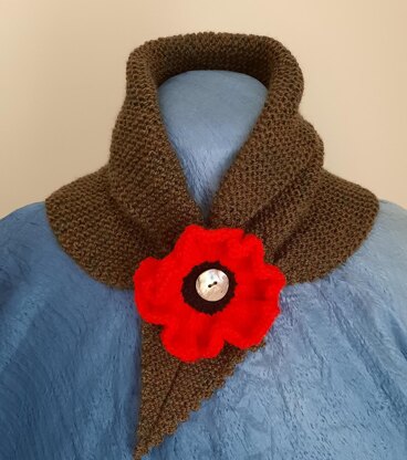 Poppy button scarf