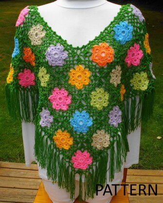 Wild Flower Poncho - PW-107