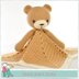 Lovey Blanket Bear Security Blanket Teddy
