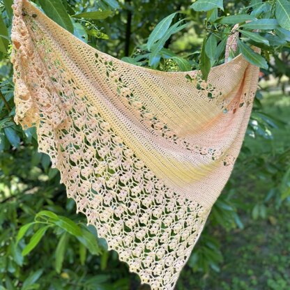 Lobelia shawl