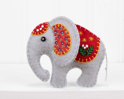 Ella the Elephant Felt Ornament