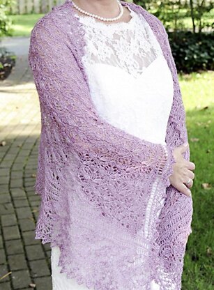 Emilia - Rectangle lace shawl