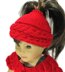 Cable Ponytail Hat - 18" Dolls