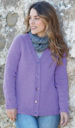 V Neck and Shawl Collar Cardigans in Hayfield Chunky With Wool - 7381 ...