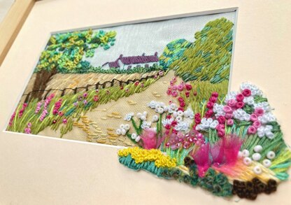 Rowandean Foxglove Lane Embroidery Kit