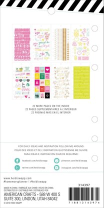 American Crafts Heidi Swapp Memory Planner Sticker Book 1,380/Pkg - Color Fresh, Icons & Phrases