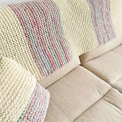 ‘Beginner’ Cushion Cover and Throw.