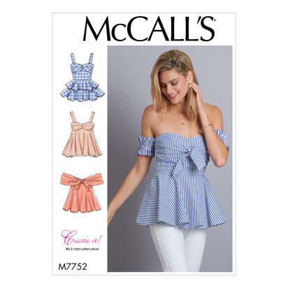 McCall's Misses' Tops M7752 - Sewing Pattern