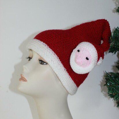Adult Santa Head Christmas Hat