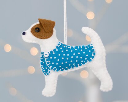 Jip the Jack Russell Felt Ornament