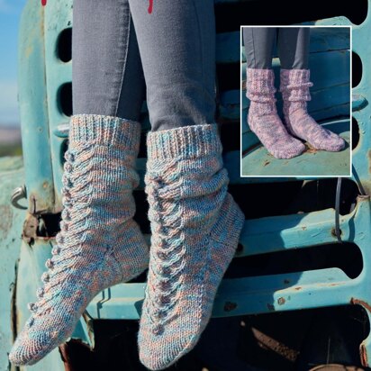 Socks in Hayfield Journey DK  - 8189 - Downloadable PDF