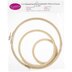 Frank A. Edmunds Beechwood Embroidery Hoop Set 3/Pkg 4in, 6in & 8in