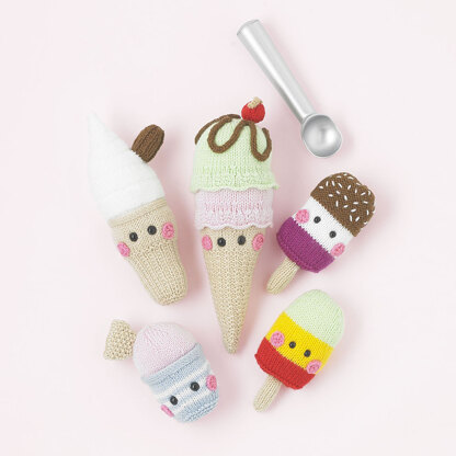 Knitsicles - Free Toy Knitting Pattern for Kids in Paintbox Yarns Simply DK