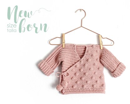 Size New Born - NEO Crochet Crossed Baby Jacket