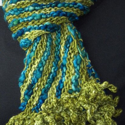 Bias Neckwarmer and Scarf 003 - knitting pattern