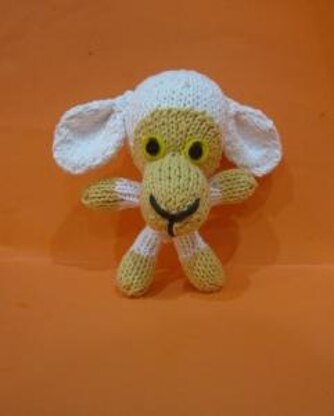 Mini Knitkinz White Lamb