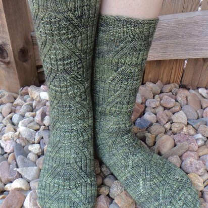 Buckskin Joe Socks - knitting pattern