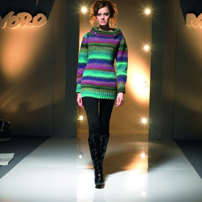 Tabatha Longline Sweater in Noro Kureyon