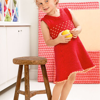 Girl's Sundress in Blue Sky Fibers Worsted Cotton - Downloadable PDF