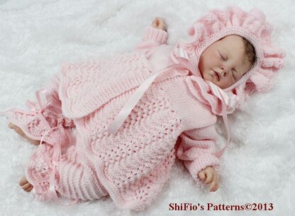 Ribbon & Roses Set Knitting Pattern #27