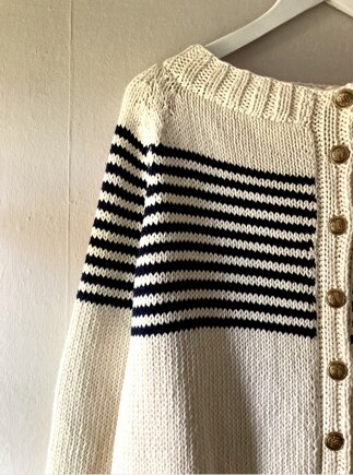 Vintage Style Boat neck Cardigan Summer Variation #4
