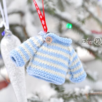 Mini sweater Christmas ornament
