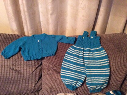 Dungaree set for Theo