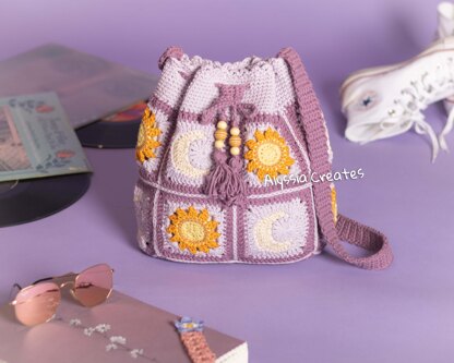 Sun and Moon Crossbody Bag