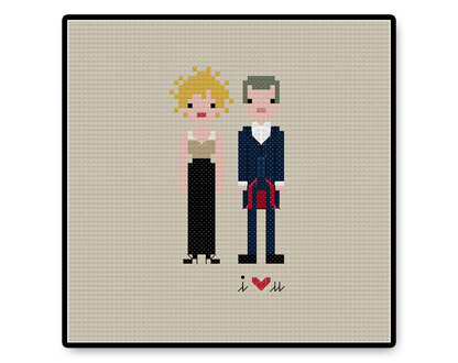 River and Twelve In Love - PDF Cross Stitch Pattern